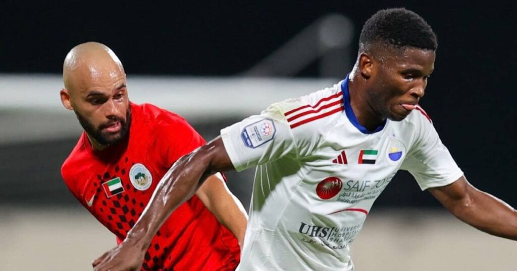 مباراة الشارقة والبطائح في الدوري الإماراتي