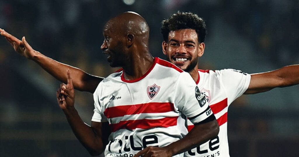 فرحة شيكابالا بهدفه في مرمى سوار الغيني
