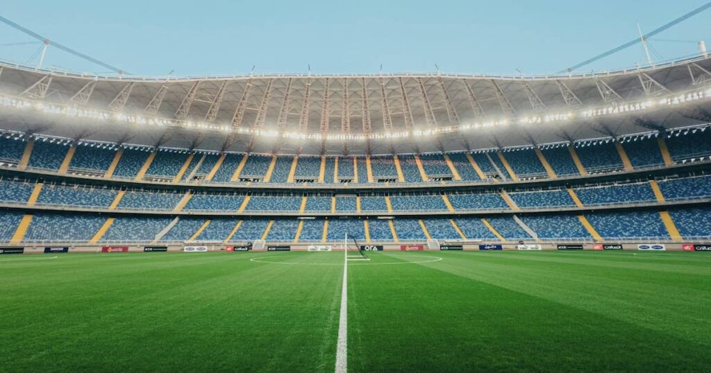 صورة المدرجات في استاد مصر الاولمبي بالعاصمة الادارية الجديدة