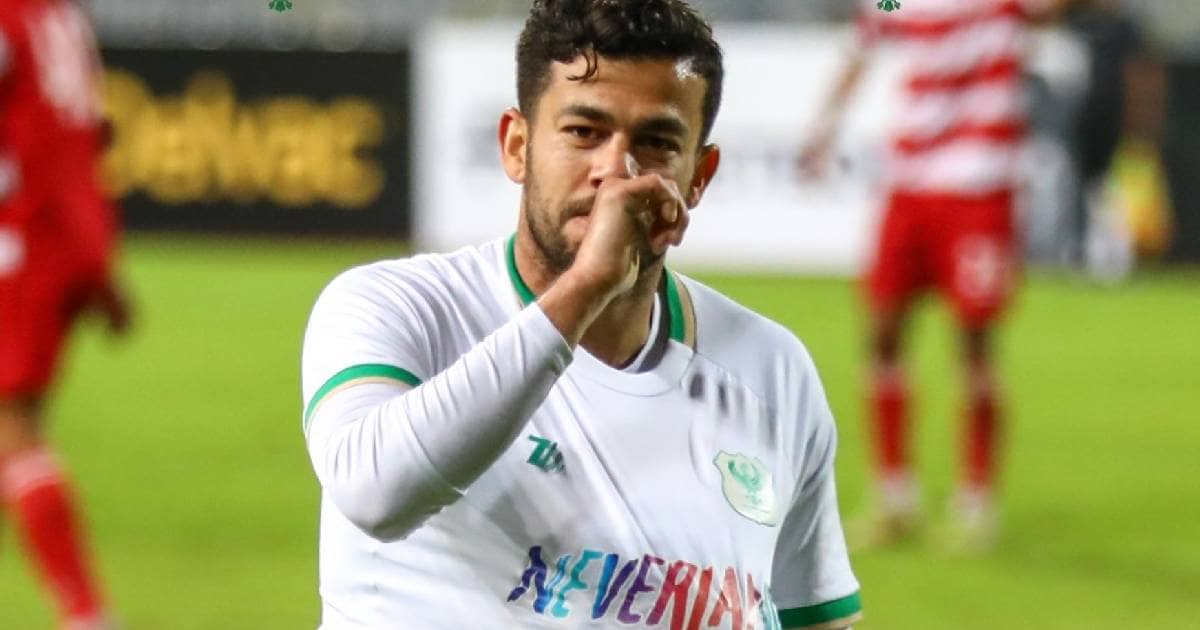احتفال لاعب المصري بهدفه في بلدية المحلة
