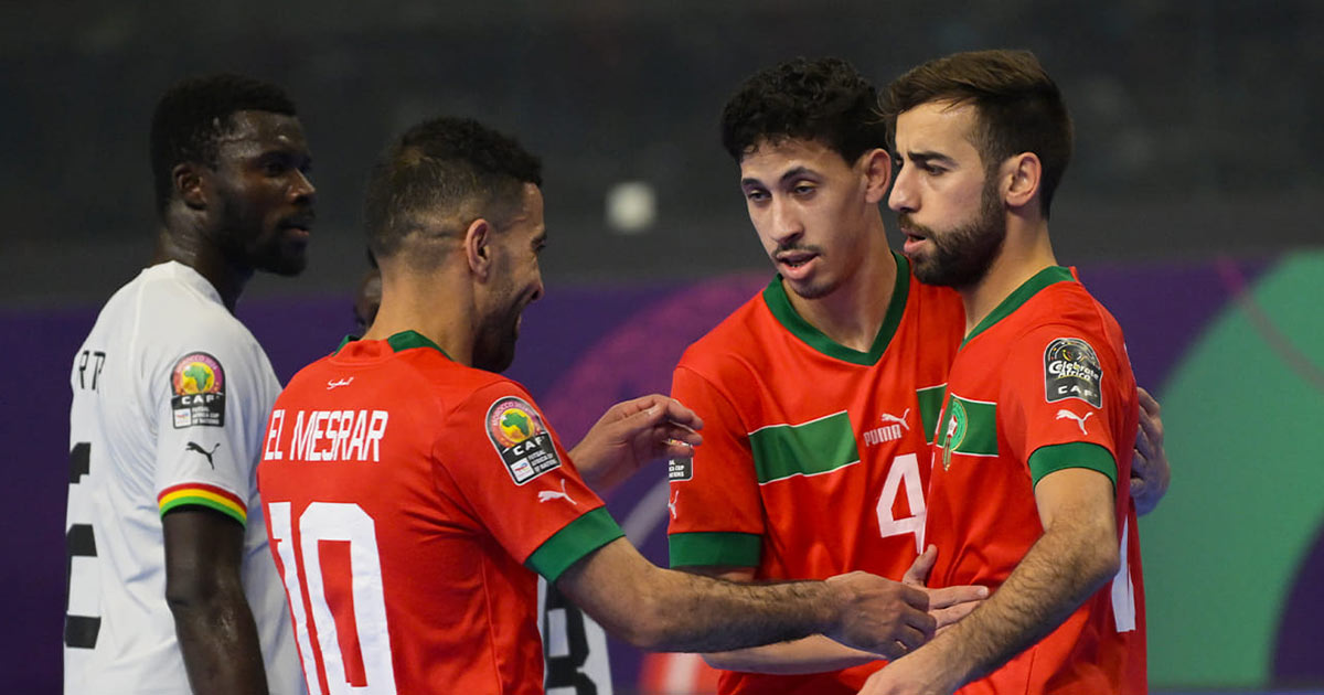 المغرب يكتسح غانا بثمانية اهداف ويصعد لنصف نهائي كأس إفريقيا للصالات