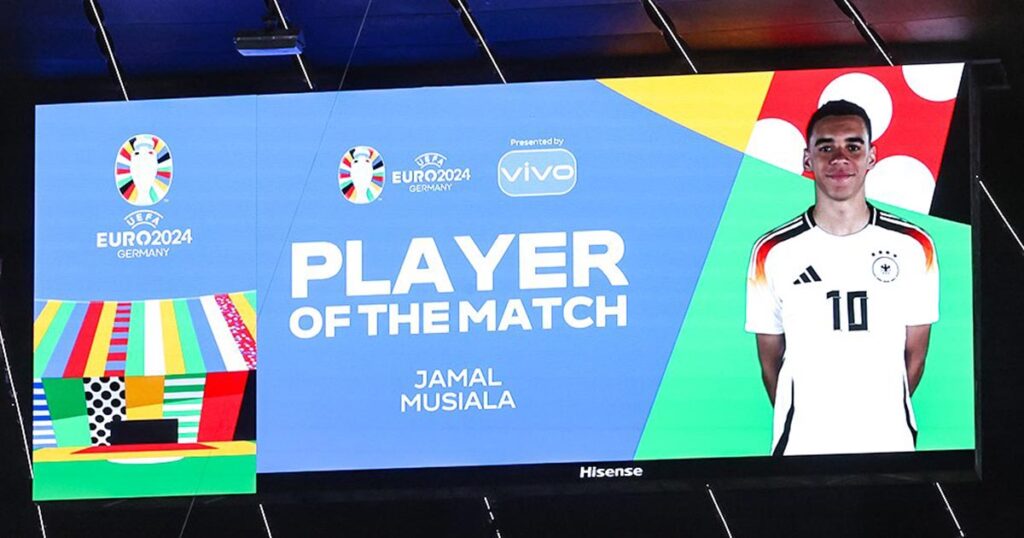 جمال موسيالا افضل لاعب في افتتاح يورو 2024 بين ألمانيا واسكتلندا